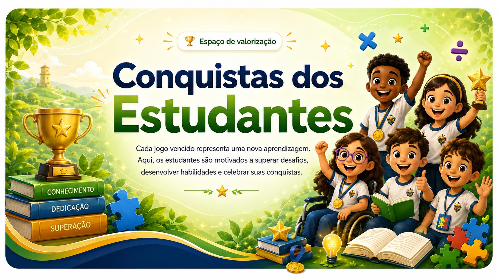 Banner Conquistas dos Estudantes